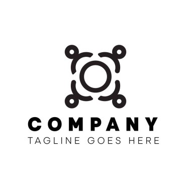 takım çalışması logosu ve simge şablonu