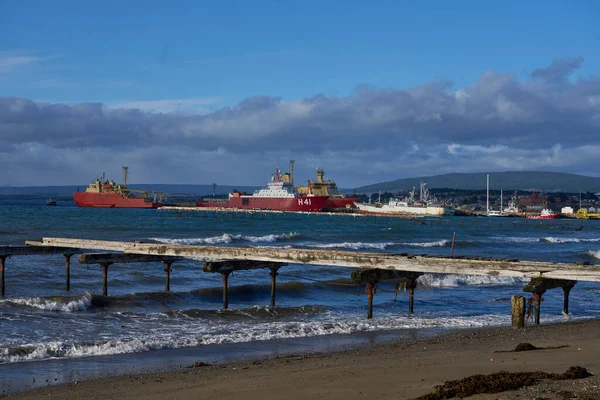 Punta Arenas Chile October 2022 Waterfront Straight Magellan Punta Arenas — Stock Photo, Image