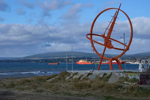Punta Arenas Cile Ottobre 2022 Lungomare Segnato Monumenti Storici Oggetti — Foto Stock