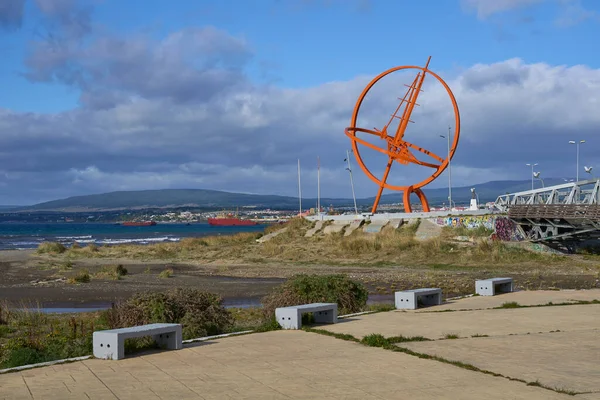 Punta Arenas Chile Octubre 2022 Frente Mar Marcado Con Monumentos — Foto de Stock