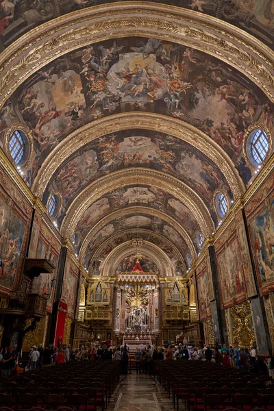 Gyönyörű Katedrális Katolikus Katedrális Épült Máltán — Stock Fotó