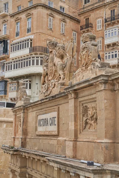 Βαλέτα Μάλτα Ιουνίου 2023 Πύλη Βικτώριας Που Οδηγεί Στην Ιστορική — Φωτογραφία Αρχείου