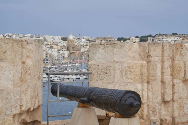 Valetta Malta Czerwca 2023 Fort Saint Angelo Grand Harbour Valetta — Zdjęcie stockowe