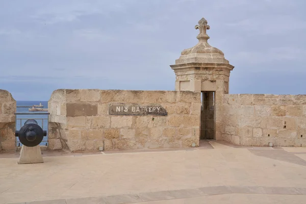 Valetta Malta Junho 2023 Forte Histórico Santo Ângelo Grand Harbour — Fotografia de Stock