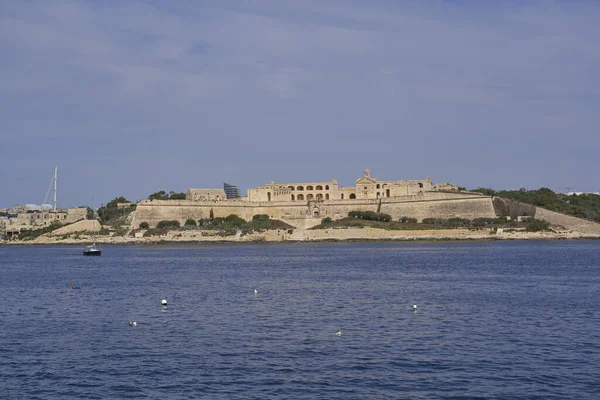 Валетта Мальта Июня 2023 Года Исторический Форт Мануэль Просматривается Стен — стоковое фото