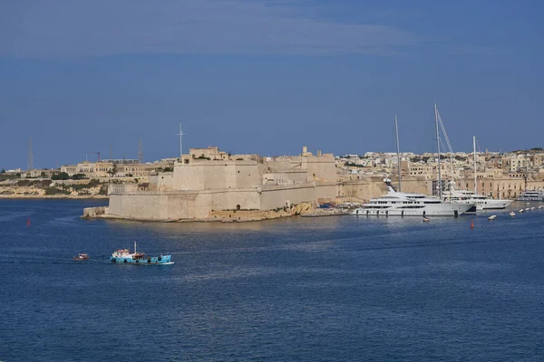 Valetta Malta Junho 2023 Vista Panorâmica Cidade Valetta Através Grand — Fotografia de Stock