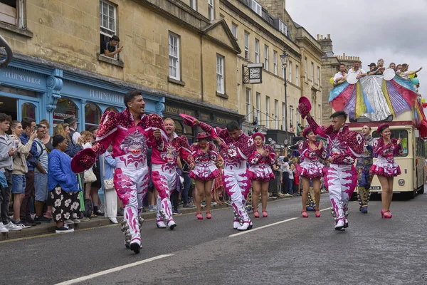 Bath Angleterre Royaume Uni Juillet 2023 Des Danseurs Caporales Costumes — Photo