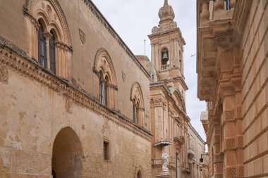 Rabat, Malta - 10 Haziran 2023: Malta 'nın antik güçlendirilmiş kenti Rabat' ta Meryem Ana 'nın Anıtı Tarihi Kilisesi