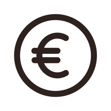 Euro sign. Money vector symbol isolated on white background