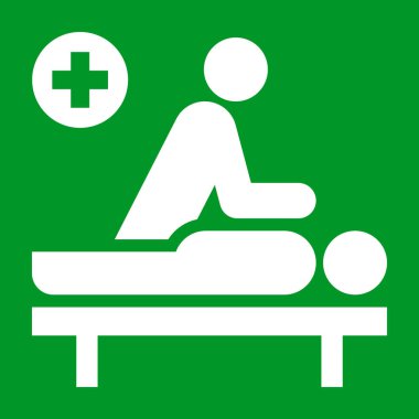 İlk yardım, ilk yardım. Doktor ikonu. Acil tıp sembolü. Diriltme alanı tanımlaması.