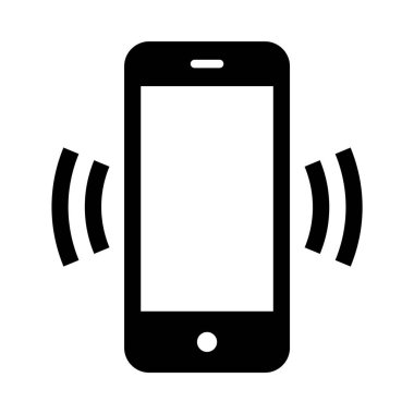 Telefon işareti. Akıllı telefon çalan ikon. Cep telefonu sembolü.
