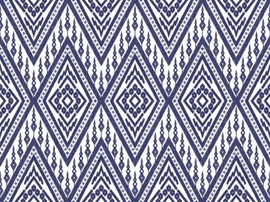 Geometrik etnik örgü modeli geleneksel arka plan, halı, duvar kağıdı, giysi, ambalaj, Batik, kumaş, sarong, Vektör illüstrasyon nakış tarzı.