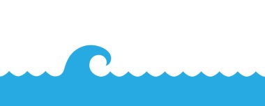 Su dalgaları vektör suyu nehir dalgalarını dalgalandırır.