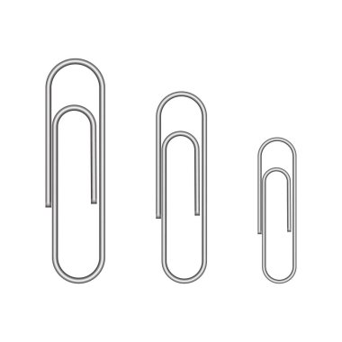 Beyaz arka planda gerçekçi ataç seti. Reklam ve tanıtım mesajı için bir unsur. Vektör ataç. Görüntü EPS 10.