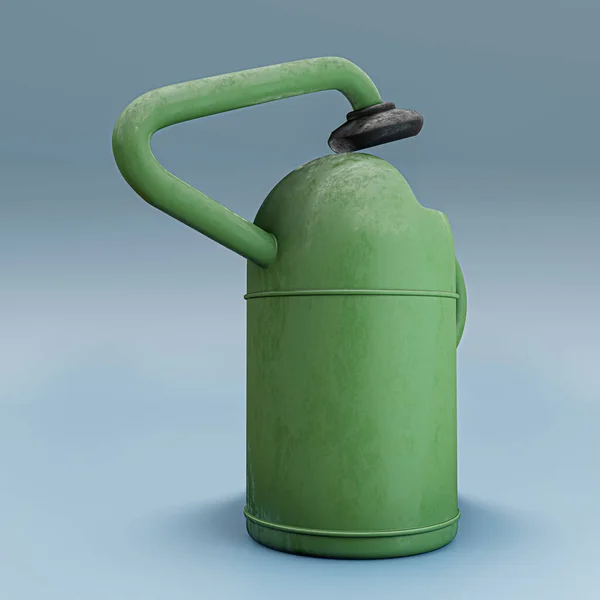 Watering Can Isolated Blue Background Illustration — Stock Photo, Image