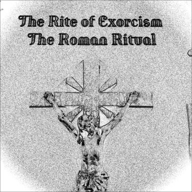 Şeytan çıkarma kitabı beyaz arkaplanda izole edilmiş 3d illüstrasyon 