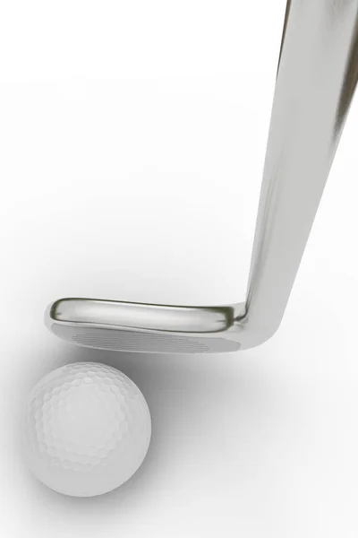 Golf Club Isolated White Background Illustration — Photo