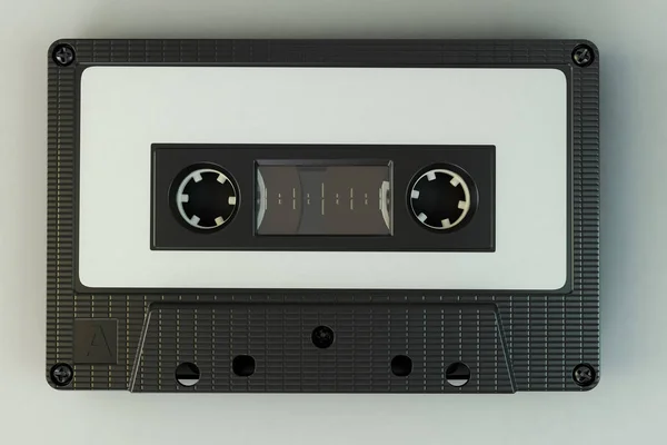 白い背景 イラストを分離したカセット テープ — ストック写真