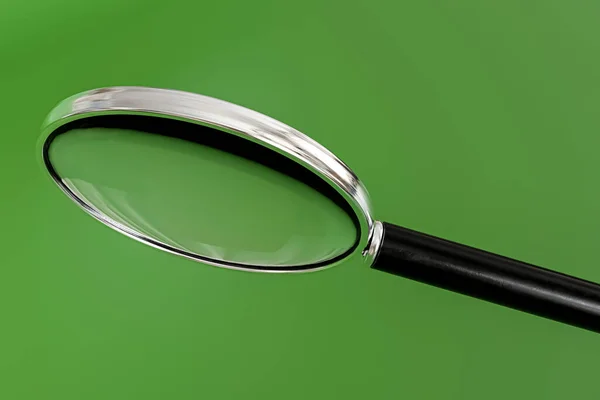 Magnifier Isolated Green Background Illustration — Stock Photo, Image