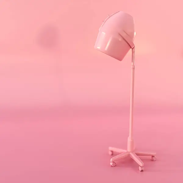 Salon Dryer Isolated Pink Illustration — Stock Photo, Image