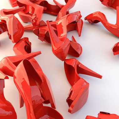 Pembe arka planda izole edilmiş parmak arası terlikler. 