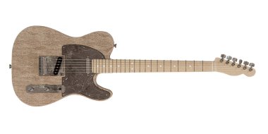 Electric guitar isolated on white background 3d illustration 