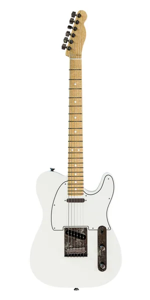 Electric Guitar Isolated White Background Illustration Imagen de stock