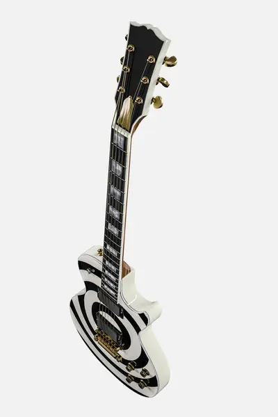 Electric Guitar Isolated White Background Illustration Stock Kép