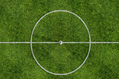 futbol sahası 3d illüstrasyon