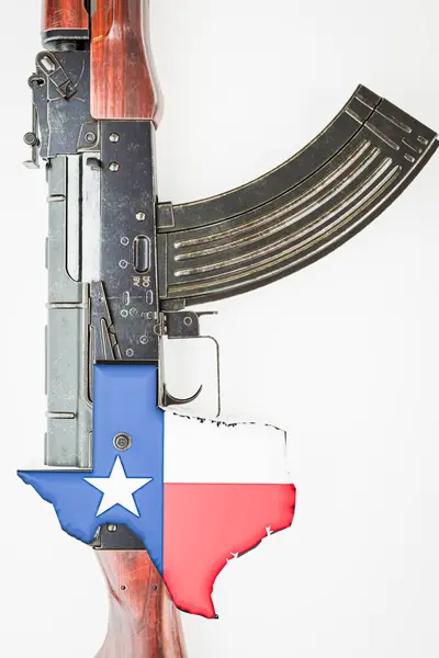 Texas Rifle Isolated White Background Illustration Stock Image