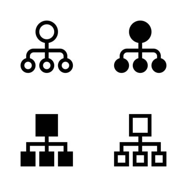 Plan Simgeleri - 4 Solid & Taslak Strateji Sembolleri İş, Kurumsal & UI