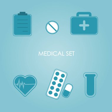 Tıbbi aletlerle dolu sağlıklı bir gün.