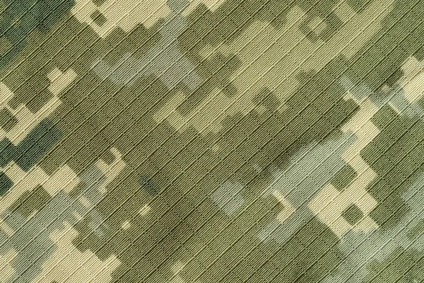 Ukrainian Soldier Pixel Camouflage Uniform Diagonal Texture Stock Image