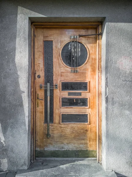 Винтажная Дверь Начала Xix Века Стиле Функционализма Ивано Франковск Украина — стоковое фото
