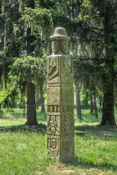 Cópia Zbruch Idol Museu Arquitetura Folclórica Vida Região Dnipro Médio — Fotografia de Stock