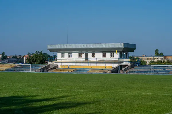 体育场的建筑以Lobanovskyi命名 乌克兰Pereyaslav 2023年8月6日 — 图库照片
