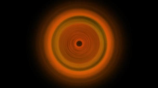 Ein Abstrakter Warmer Wirbel Eines Schwarzen Lochs Oder Eines Feuertornados — Stockvideo