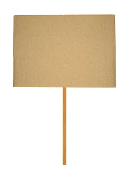 stock image Poster of protesters with copy space. Cardboard signs on sticks is isolated.