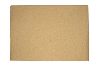 Kopyalama alanı olan büyük temiz karton izole edilmiştir..