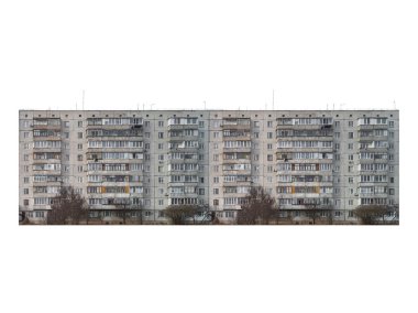 Kapalı balkonlu dokuz katlı apartman dairesi izole edilmiş..