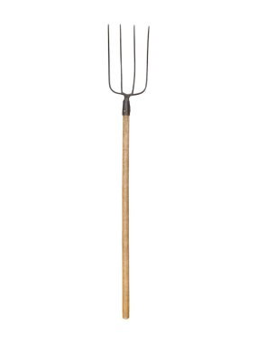Tahta saplı metal yaba izole edilmiştir..