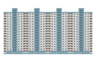 16 katlı apartman dairesi izole edilmiş..