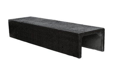 Yeraltı iletişimi için U biçimli beton siper bloğu izole edilmiştir..