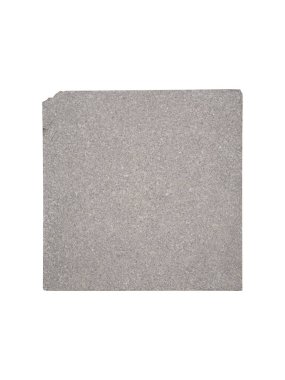 Kare gri köşeli beton döşeme izole edilmiş..