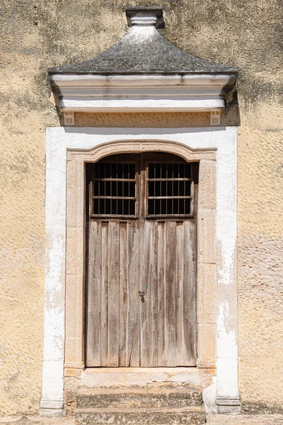 Starożytne Drzwi Przy Drodze Braci Valladolid Yucatan — Zdjęcie stockowe