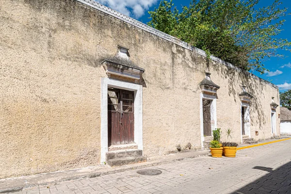Старые Дома Дороге Монахов Вальядолид Юкатан Мексика — стоковое фото
