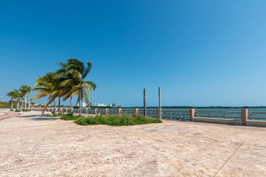 View of Malecon Tajamar in Cancun, Mexico