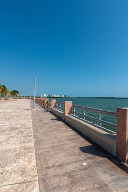 View of Malecon Tajamar in Cancun, Mexico