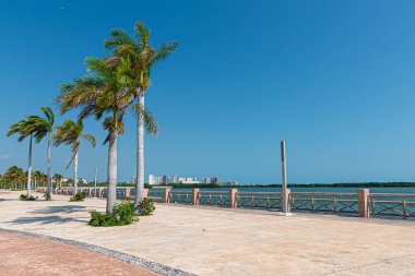 View of Malecon Tajamar in Cancun, Mexico