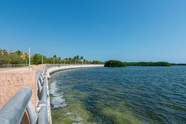 View of Malecon Tajamar in Cancun, Mexico